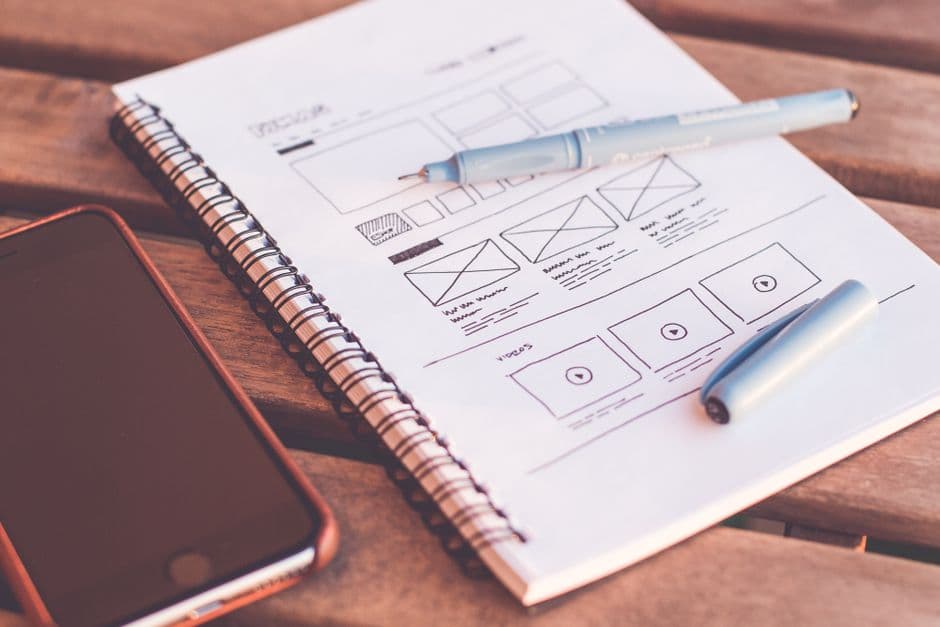 Design de landing pages orientado a conversão Wireframe de design de landing page focada em conversão